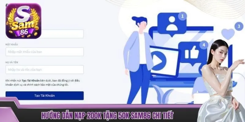 Hướng dẫn nạp 200k tặng 50k SAM86 chi tiết