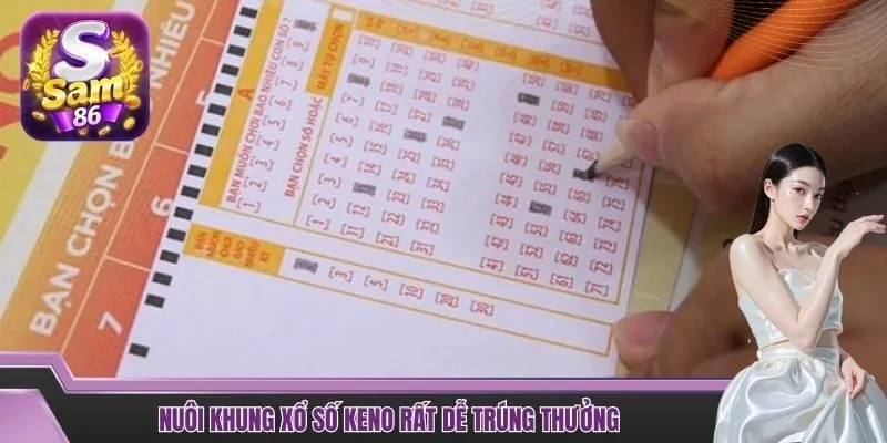 Nuôi khung xổ số Keno rất dễ trúng thưởng