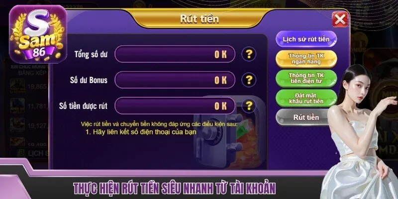 Từng bước cách rút tiền siêu nhanh từ tài khoản  